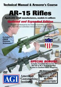 american gunsmithing institute armorer’s course video on dvd for ar-15 rifles - technical instructions for disassembly, cleaning, reassembly and more