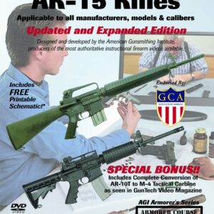 American Gunsmithing Institute Armorer’s Course Video on DVD for AR-15 Rifles - Technical Instructions for Disassembly, Cleaning, Reassembly and More