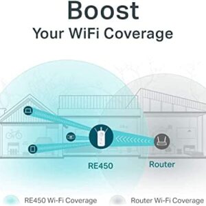 tp-link AC1750 WiFi Range Extender with High Speed Mode and Intelligent Signal Indicator (RE450) (Renewed)