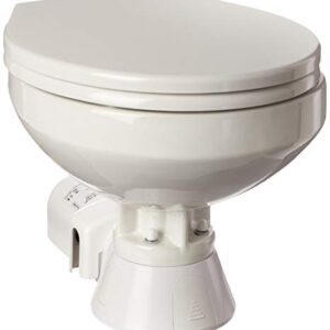 Jabsco 37010-4192 Electric Marine Toilet Regular Bowl 12 Volt Soft Close Boating Head, Blue