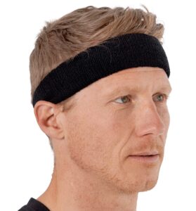 running headbands for men and women - athletic sweatband - terry cloth bands for basketball, tennis, football, gym, running, cosplay & costumes