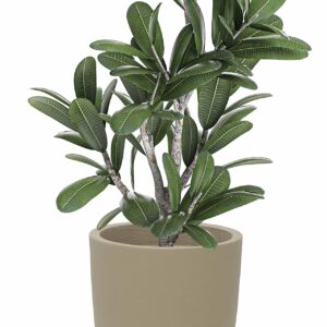 Tramontina Thai Plastic Planter, Beige, Diameter 50 x Height 67 cm, Weatherproof, Volume 84 litres