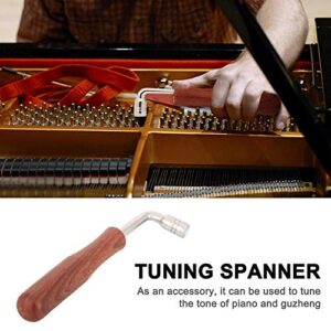 Tuner Professional Piano Tuning Tools,Professional Piano Tuner Spanner L shape Piano Tuning Hammer Lever Wrench Hardwood Handle Guzheng Repair Tool Llave Afinar Piano tuner wrench tuning wrench piano