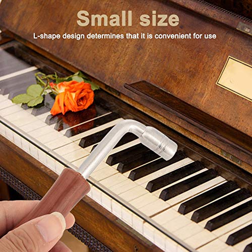 Tuner Professional Piano Tuning Tools,Professional Piano Tuner Spanner L shape Piano Tuning Hammer Lever Wrench Hardwood Handle Guzheng Repair Tool Llave Afinar Piano tuner wrench tuning wrench piano