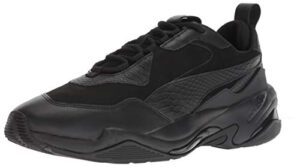 puma mens thunder sneaker, puma black-puma black-puma black, 10.5 us