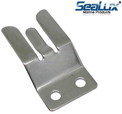 SeaLux Marine Stainless Steel VHF Radio Microphone Clip 1" x 1-7/8"