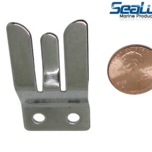 SeaLux Marine Stainless Steel VHF Radio Microphone Clip 1" x 1-7/8"