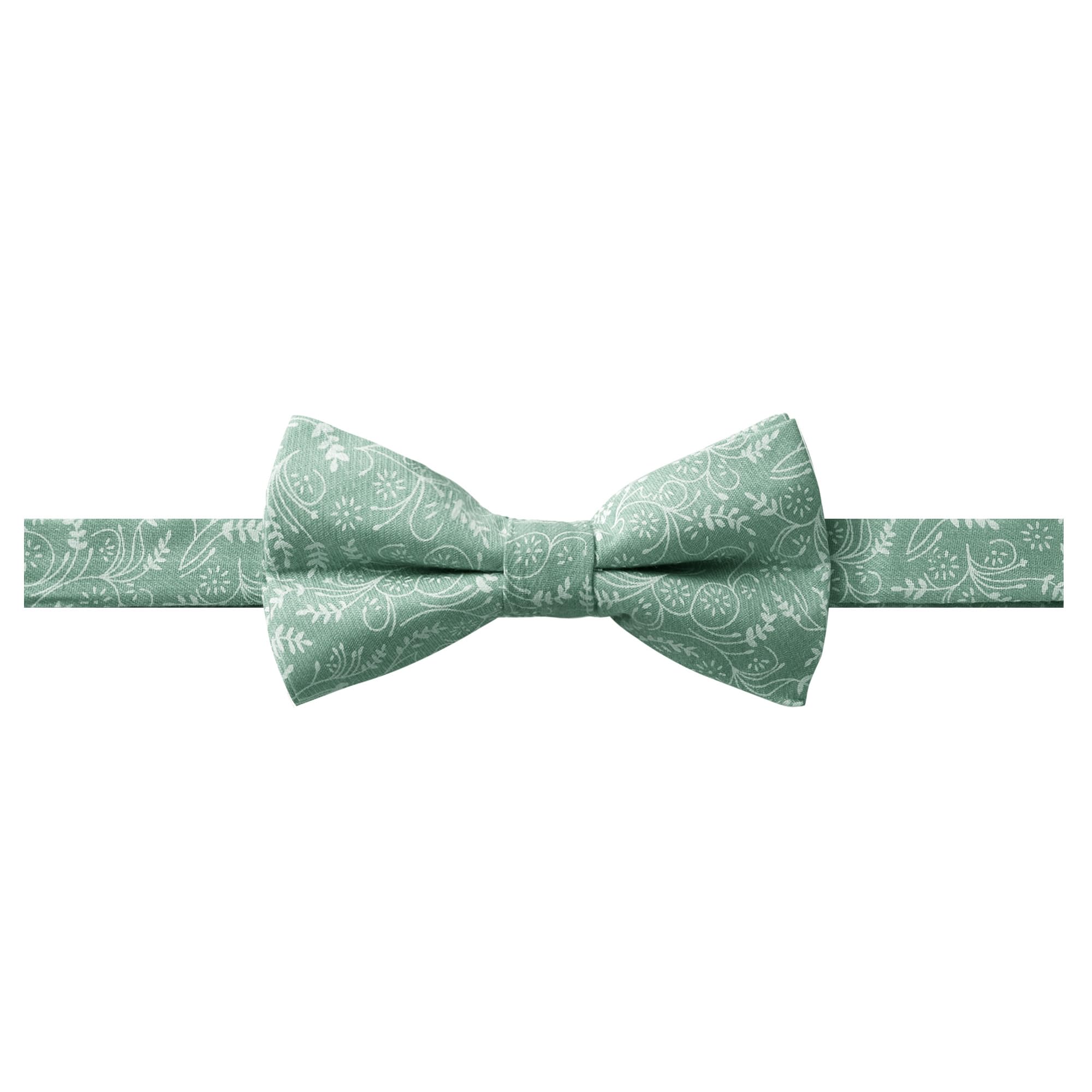 Jacob Alexander Men's Pre-tied Banded Adjustable Floral Bow Tie