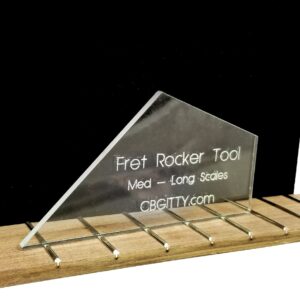 2pc. Laser-cut Acrylic Fret Rockers - The easy way to check your frets!