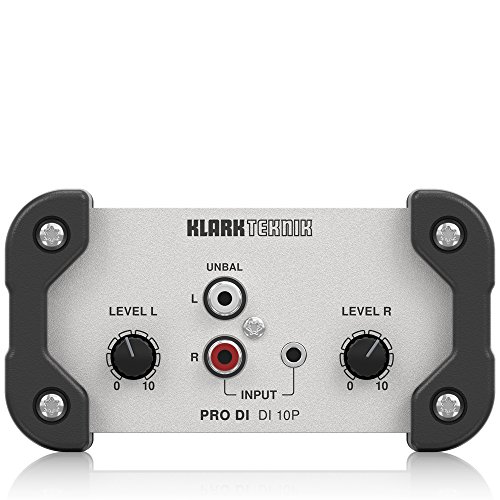 Klark teknik PRO DI DI 10P Passive DI Box with Stereo Input/Summed Mono Output, Midas Transformer and Extended Dynamic Range