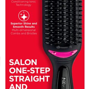 Revlon Hair Straightening and Styling Brush | Great for Second Day Styling (4-1/2 in)