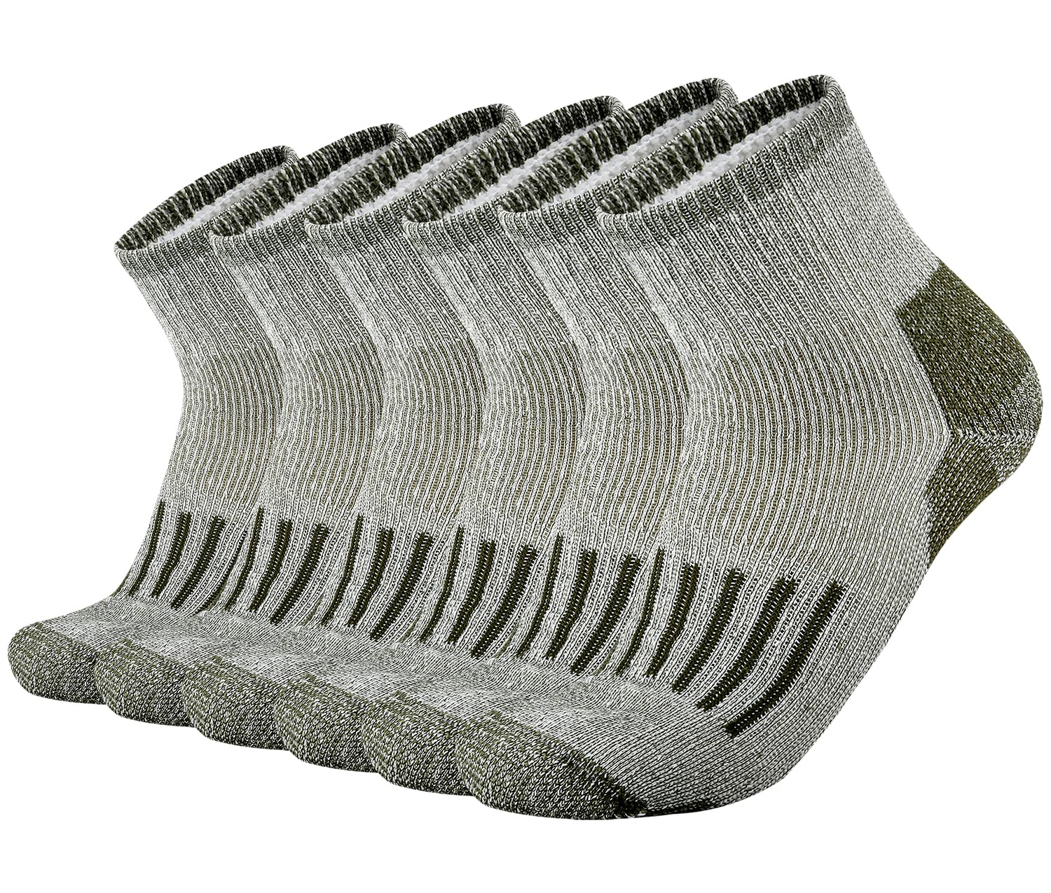 SOX TOWN Merino Wool Low Cut Quarter Socks with Heavy Cushion Ankle Moisture Wicking Warm for Men Outdoor Hiking Hike Cycling