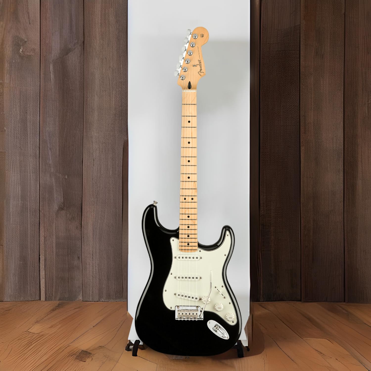 Fender Player Stratocaster SSS Electric Guitar, with 2-Year Warranty, Black, Maple Fingerboard