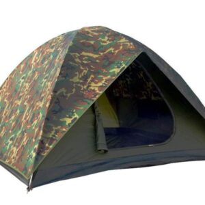 NTK Hunter GT 8 Person Tent | 10x12 Ft Outdoor Dome Woodland Camo Camping Tent | 100% Waterproof 2500mm, Easy Assembly, Durable Fabric Full Coverage Rainfly - Micro Mosquito Mesh