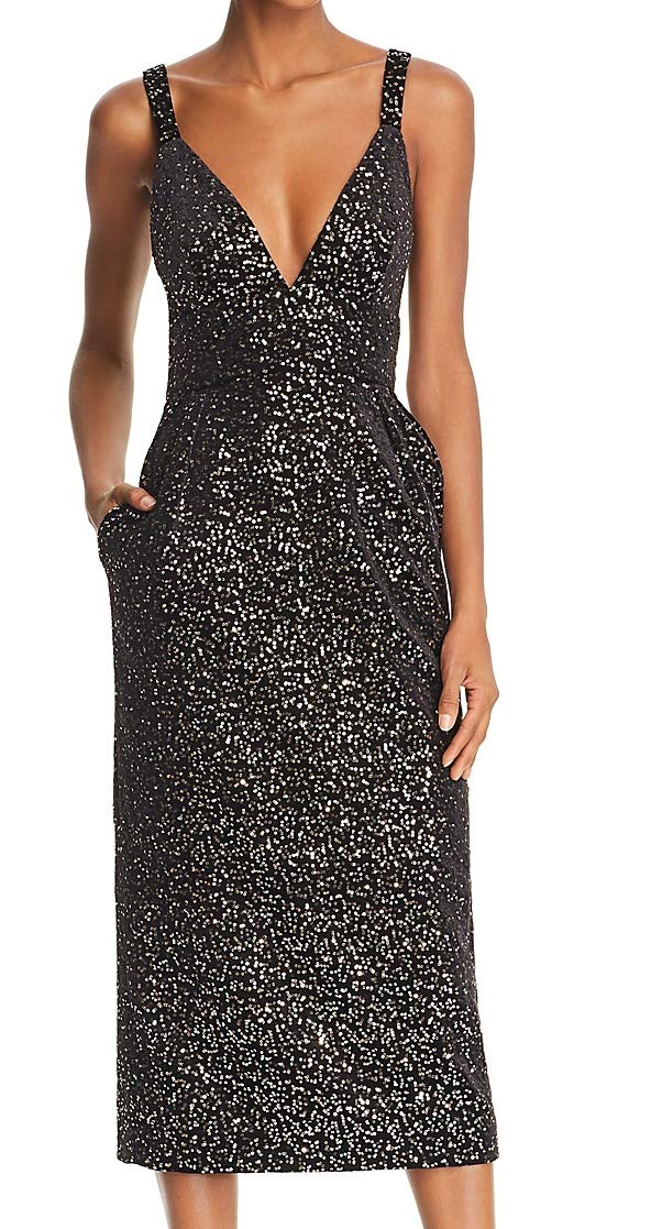 JILL by JILLSTUART Women's Sequin and Velvet Midi