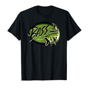 Bass Fisherman Fishing for bass Tee Bass Whisperer T-Shirt