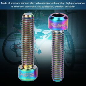 vbestlife disk brake bolts hex bolt 2pcs m6 x 25mm screw bolts for mountain bike ycle disc brake caliper