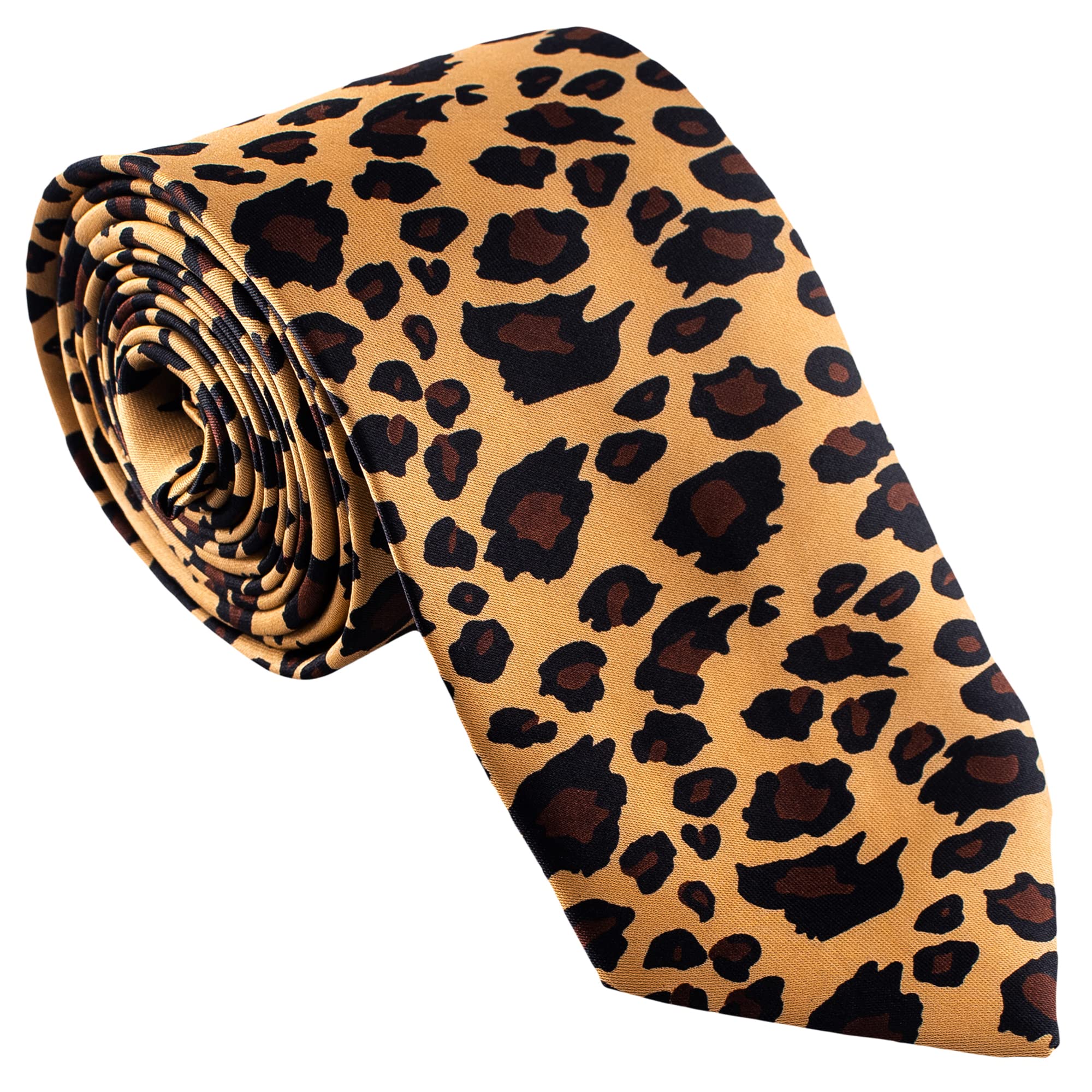 Man of Men - Men's Fashion Leopard Print Tie for Weddings Parties Costumes Halloween