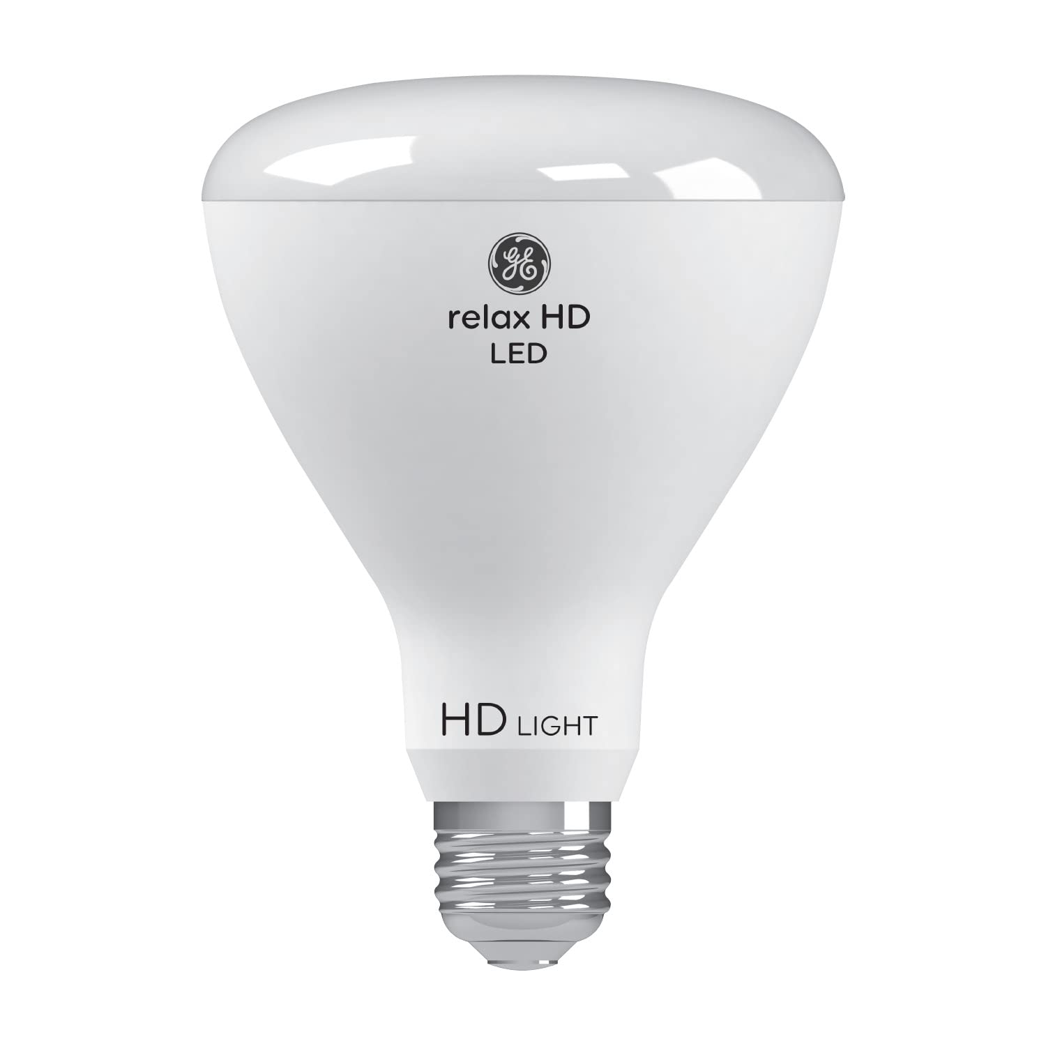 GE Lighting Relax LED Indoor Floodlight Bulb, 8 Watts (65 Watt Equivalent) Soft White HD Light, Medium Base, Dimmable (4 Pack)