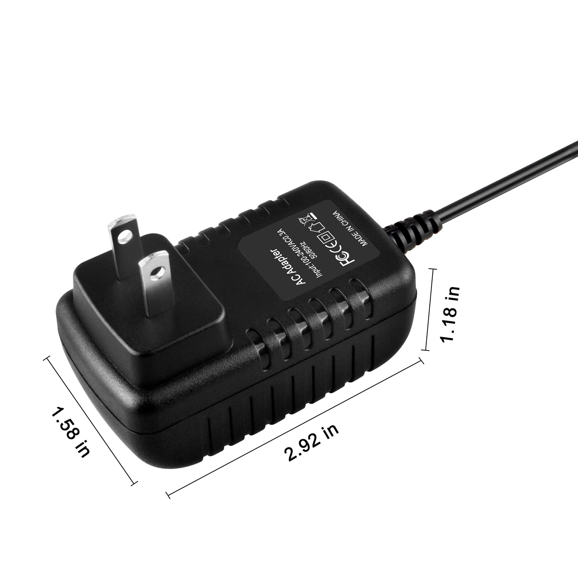 PK Power AC/DC Adapter for Yaman no!no! No No Hair Removal STA140P STA-140D Ya-Man Power Supply Cord Cable PS Charger Input: 100V - 120V AC - 240 VAC 50/60Hz Worldwide Voltage Use Mains PSU