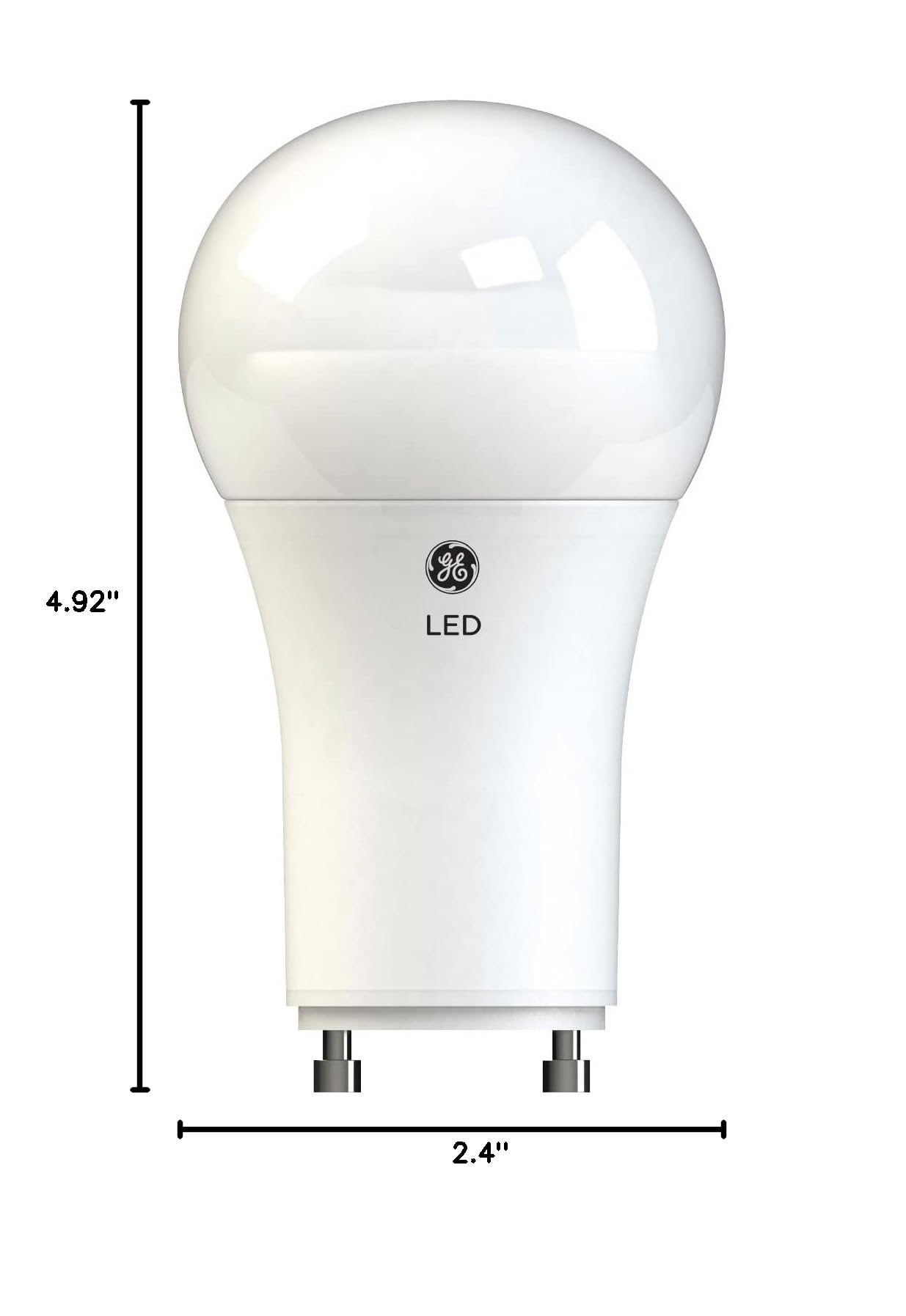 GE Lighting Relax LED Light Bulb, 10 Watts (60 Watt Equivalent) Soft White HD Light, Plug-In GU24 Base, Dimmable (1 Pack)