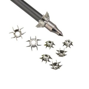 sharrow 12 pcs 8 paw judo blunt tip 25 grain archery judo broadheads hunting small game arrow heads paw point for od 6.2mm arrow shaft