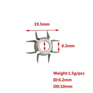 SHARROW 12 Pcs 8 Paw Judo Blunt Tip 25 Grain Archery Judo Broadheads Hunting Small Game Arrow Heads Paw Point for OD 6.2mm Arrow Shaft