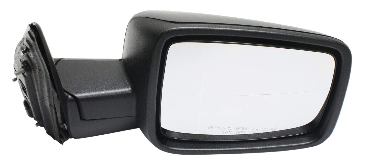 Kool Vue Passenger Side Non-Electric Mirror for Ram 1500 2013-2018 Manual Fold Without Signal Light, Blind Spot Light, Memory & Puddle Lamp Textured w/o Towing Package