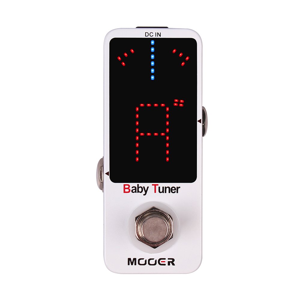 MOOER Tuner Pedal, Baby Tuner Guitar Pedal Mute Function Micro Tuner Tuning Pedal for Electric instruments Electro-Acoustic Instruments