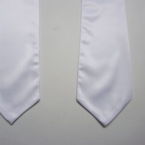 Grad Days Unisex Children Plain Graduation Stole 50'' Long White