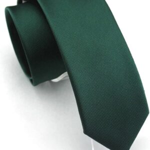 Solid Color Slim Ties Pure Color Necktie Mens Ties 2.4'' (6cm)+ Gift Box