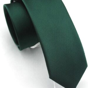 Solid Color Slim Ties Pure Color Necktie Mens Ties 2.4'' (6cm)+ Gift Box