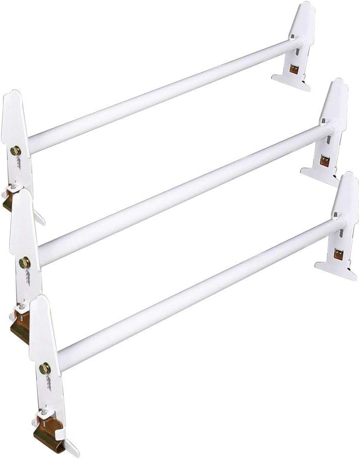 Adjustable Van Roof Ladder Rack 500LBS 3 Bars Chevy Dodge Ford GMC Express 77''