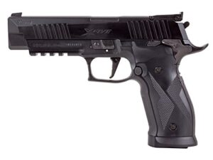 sig sauer x-five co2-powered .177 caliber semi-auto black air pistol with 20rd pellet mag - co2 cartridges not included