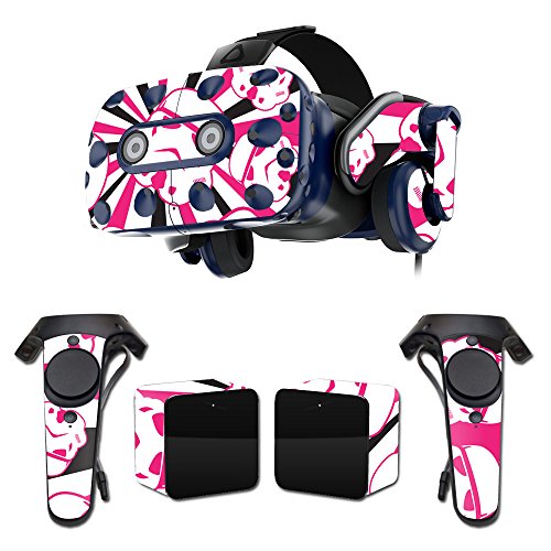 MightySkins Skin Compatible with HTC Vive Pro VR Headset - Pink Trooper Storm | Protective, Durable, and Unique Vinyl Decal wrap Cover | Easy to Apply, Remove, and Change Styles | Made in The USA