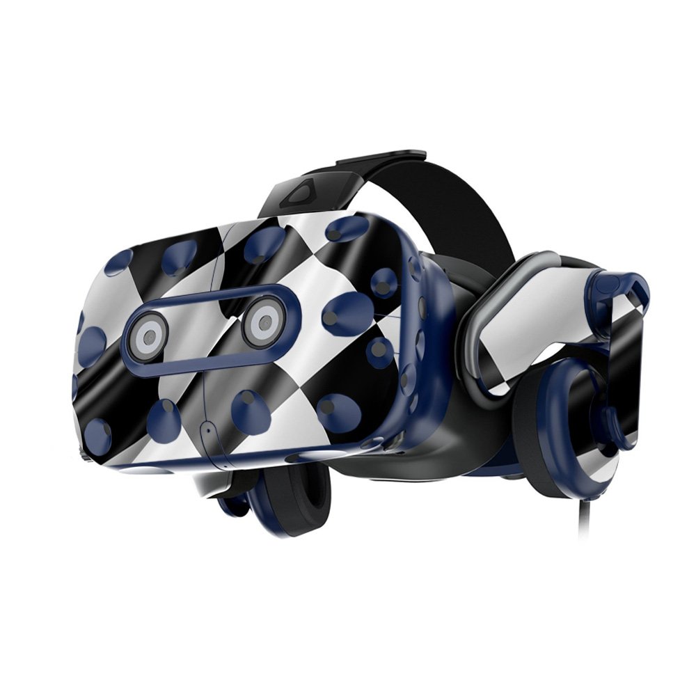 MightySkins Skin Compatible with HTC Vive Pro VR Headset - Race Flag | Protective, Durable, and Unique Vinyl Decal wrap Cover | Easy to Apply, Remove, and Change Styles | Made in The USA