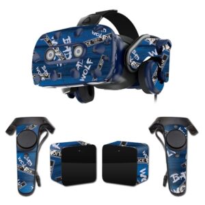 mightyskins skin compatible with htc vive pro vr headset - time travel boxes | protective, durable, and unique vinyl decal wrap cover | easy to apply, remove, and change styles | made in the usa