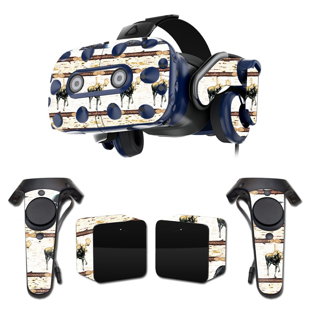 MightySkins Skin Compatible with HTC Vive Pro VR Headset - Lodge Stripes | Protective, Durable, and Unique Vinyl Decal wrap Cover | Easy to Apply, Remove, and Change Styles | Made in The USA