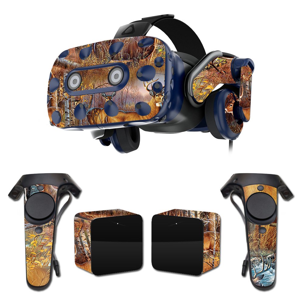 MightySkins Skin Compatible with HTC Vive Pro VR Headset - Deer Pattern | Protective, Durable, and Unique Vinyl Decal wrap Cover | Easy to Apply, Remove, and Change Styles | Made in The USA