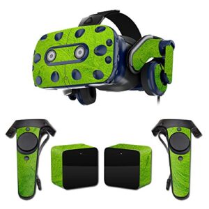 MightySkins Skin Compatible with HTC Vive Pro VR Headset - Green Cement | Protective, Durable, and Unique Vinyl Decal wrap Cover | Easy to Apply, Remove, and Change Styles | Made in The USA