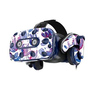 MightySkins Skin Compatible with HTC Vive Pro VR Headset - Blue Petals | Protective, Durable, and Unique Vinyl Decal wrap Cover | Easy to Apply, Remove, and Change Styles | Made in The USA