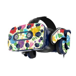 MightySkins Skin Compatible with HTC Vive Pro VR Headset - Flower Garden | Protective, Durable, and Unique Vinyl Decal wrap Cover | Easy to Apply, Remove, and Change Styles | Made in The USA