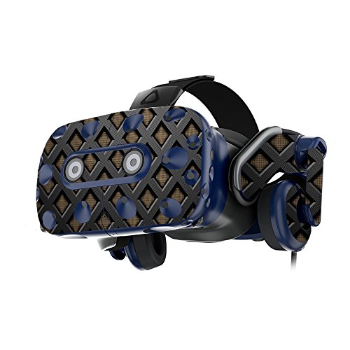 MightySkins Skin Compatible with HTC Vive Pro VR Headset - Black Wall | Protective, Durable, and Unique Vinyl Decal wrap Cover | Easy to Apply, Remove, and Change Styles | Made in The USA