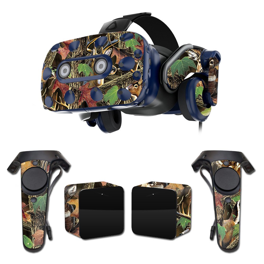 MightySkins Skin Compatible with HTC Vive Pro VR Headset - Buck Camo | Protective, Durable, and Unique Vinyl Decal wrap Cover | Easy to Apply, Remove, and Change Styles | Made in The USA