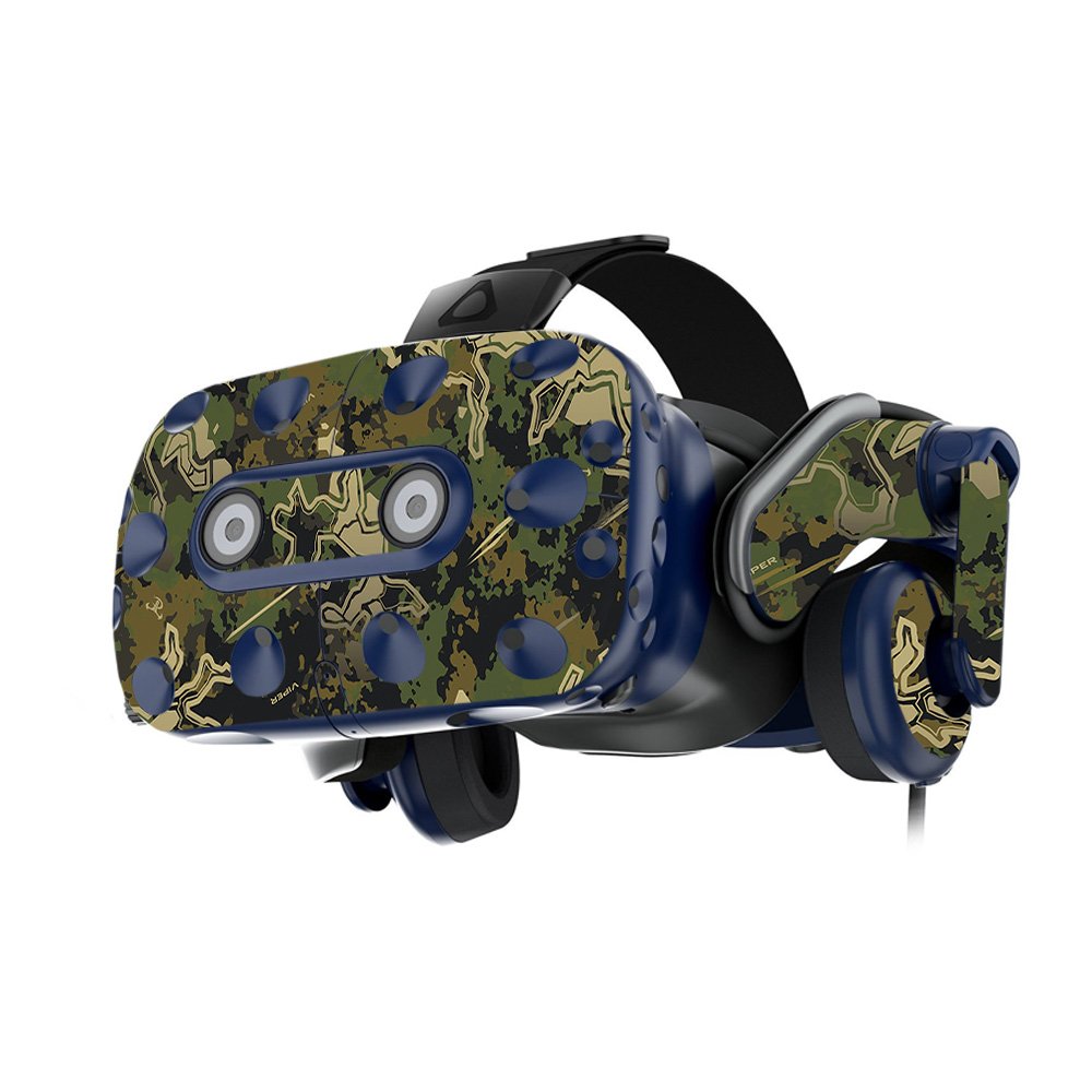 MightySkins Skin Compatible with HTC Vive Pro VR Headset - Viper Woodland | Protective, Durable, and Unique Vinyl Decal wrap Cover | Easy to Apply, Remove, and Change Styles | Made in The USA