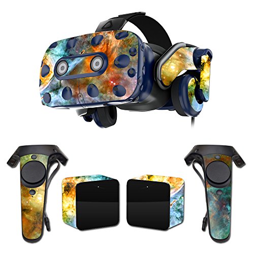 MightySkins Skin Compatible with HTC Vive Pro VR Headset - Space Cloud | Protective, Durable, and Unique Vinyl Decal wrap Cover | Easy to Apply, Remove, and Change Styles | Made in The USA