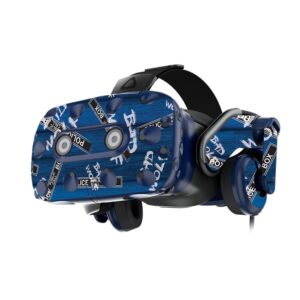 mightyskins skin compatible with htc vive pro vr headset - time travel boxes | protective, durable, and unique vinyl decal wrap cover | easy to apply, remove, and change styles | made in the usa