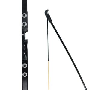 54" long bow for right handed 30 lbs draw weight archery bow shooting larp hunting game with 9 arrows and 3 target faces