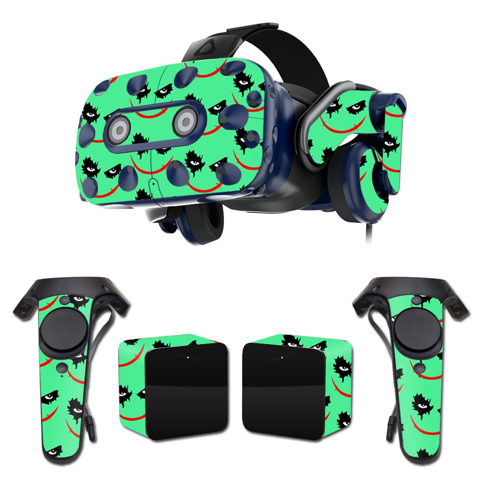 MightySkins Skin Compatible with HTC Vive Pro VR Headset - Why So Serious | Protective, Durable, and Unique Vinyl Decal wrap Cover | Easy to Apply, Remove, and Change Styles | Made in The USA