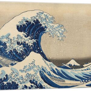 ARTCANVAS The Great Wave off the Coast of Kanagawa 1829 Canvas Art Print Stretched Framed Painting Picture Poster Giclee Wall Decor by Katsushika Hokusai - 26" x 18" (0.75" Deep)